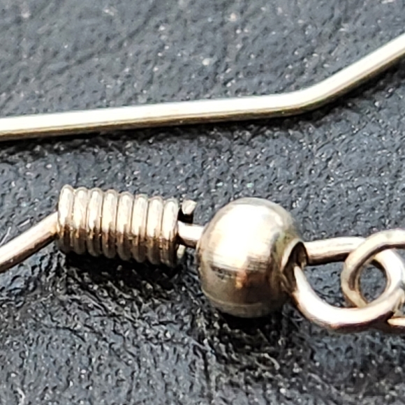 Beaded Turquoise Pierced Earrings - Picture 5 of 6